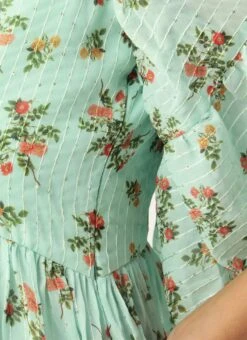 Mint Green Georgette Digital Printed Dress After Six Wear Party Wear -ZariGrace Shop Mint Green Georgette Digital Printed Dress DRBS02210920 rrc3