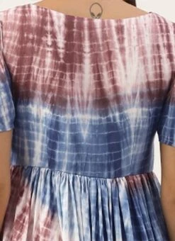 Multi Colour Modal Woven Dress After Six Wear -ZariGrace Shop Multi Colour TENCEL Modal Woven Dress DRBS02202391 rrc2