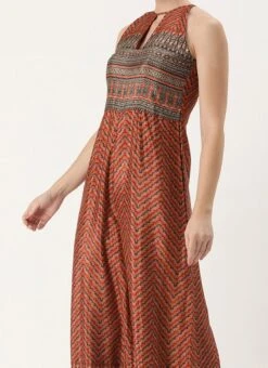 MultiColor Digital Print Jumpsuit Festive Wear