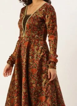 Dupatta From MultiColored Art Silk Printed Suit After Six Wear