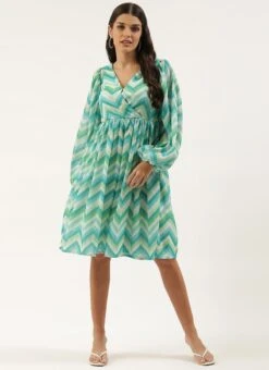 Multicolored Chinon Printed N Embroidered Maxi Dress After Six Wear -ZariGrace Shop Multicolored Chinon Printed N Embroidered Maxi dress DRBS02205040 u