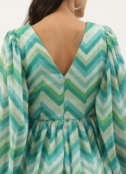 Multicolored Chinon Printed N Embroidered Maxi Dress After Six Wear -ZariGrace Shop Multicolored Chinon Printed N Embroidered Maxi dress DRBS02205040 rrc2