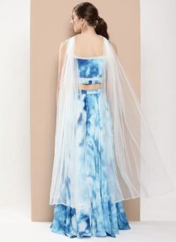 Bottom From Multicolored Chinon Sharara Set After Six Wear -ZariGrace Shop Multicolored Chinon Sharara Set IWBS02302198 b