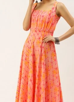 Multicolored Digital Print Georgette Gown After Six Wear