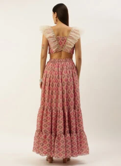 Skirt From Multicolored Digital Printed Co Ords Set After Six Wear 13 Skirt From Multicolored Digital Printed Co Ords Set After Six Wear -ZariGrace Shop Multicolored Digital Printed Co Ords Set IWBS02212581 b