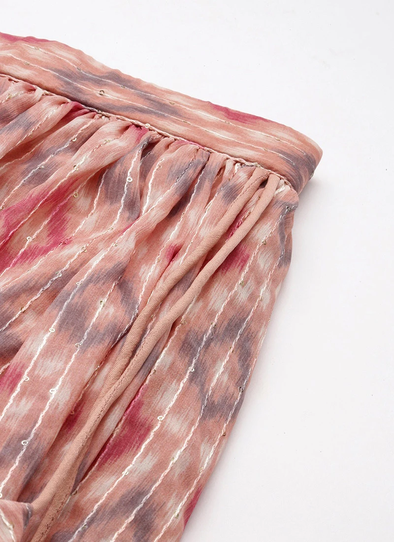 Skirt From Multicolored Digital Printed Co Ords Set After Six Wear 8 Skirt From Multicolored Digital Printed Co Ords Set After Six Wear - Image 6