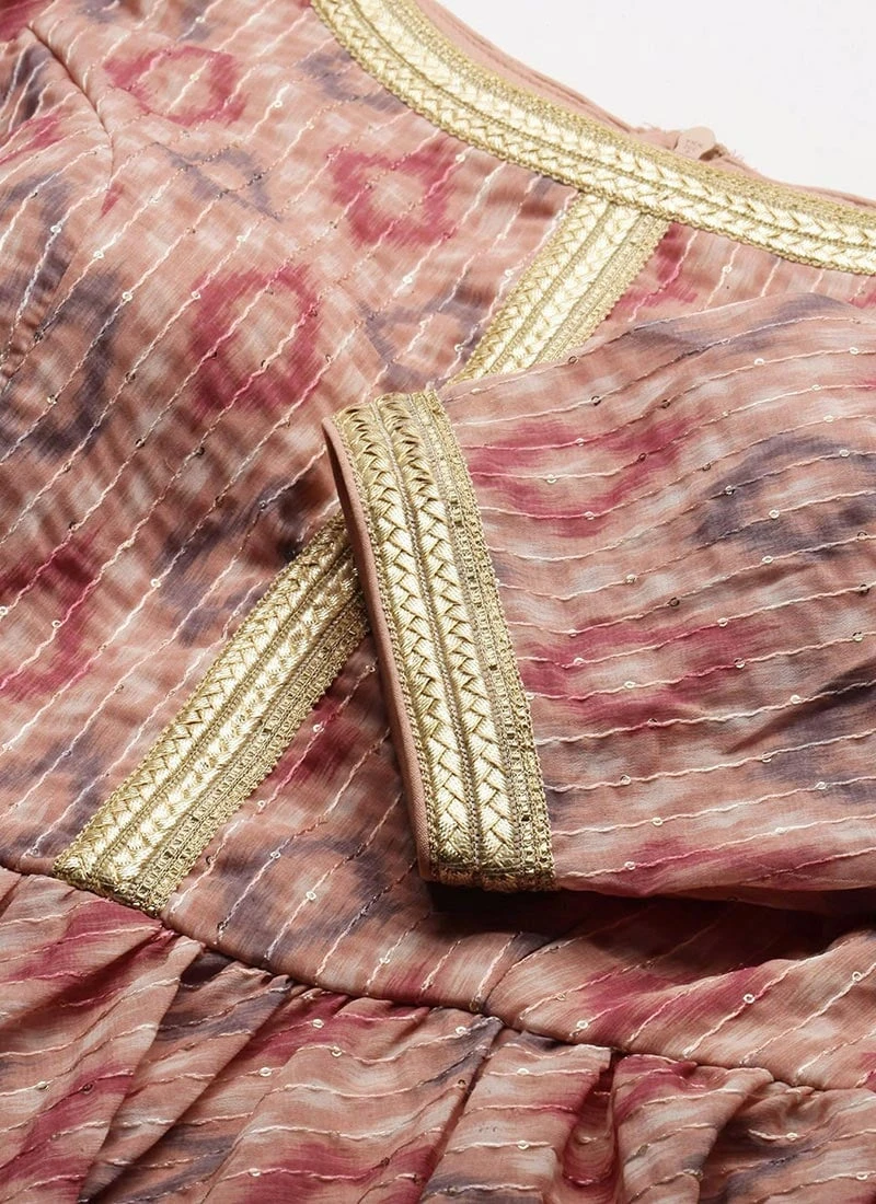 Top From Multicolored Digital Printed Georgette Co Ords Set After Six Wear 7 Top From Multicolored Digital Printed Georgette Co Ords Set After Six Wear - Image 5