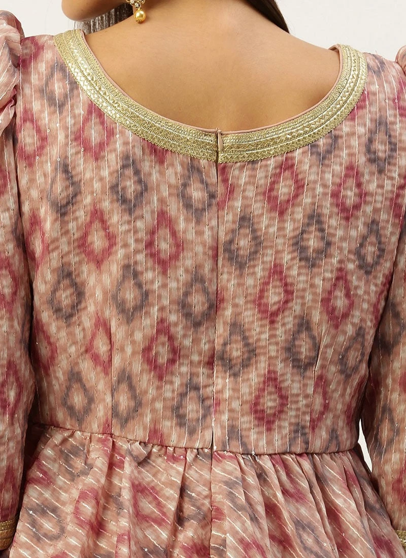 Top From Multicolored Digital Printed Georgette Co Ords Set After Six Wear 8 Top From Multicolored Digital Printed Georgette Co Ords Set After Six Wear - Image 6