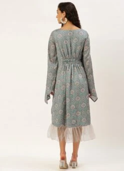 Multicolored Digital Printed Kaftan Dress After Six Wear 13 Multicolored Digital Printed Kaftan Dress After Six Wear -ZariGrace Shop Multicolored Digital Printed Kaftan Dress DRBS02211025 b