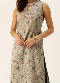 Multicolored Digital Printed N Black Kurta Set Work Wear -ZariGrace Shop Multicolored Digital Printed N Black Kurta Set KSBS02110927 rrc4 1