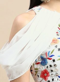 Multicolored Embroidered Blouse Wedding Wear -ZariGrace Shop Multicolored Embroidered Blouse BLBS02303845 rrc3