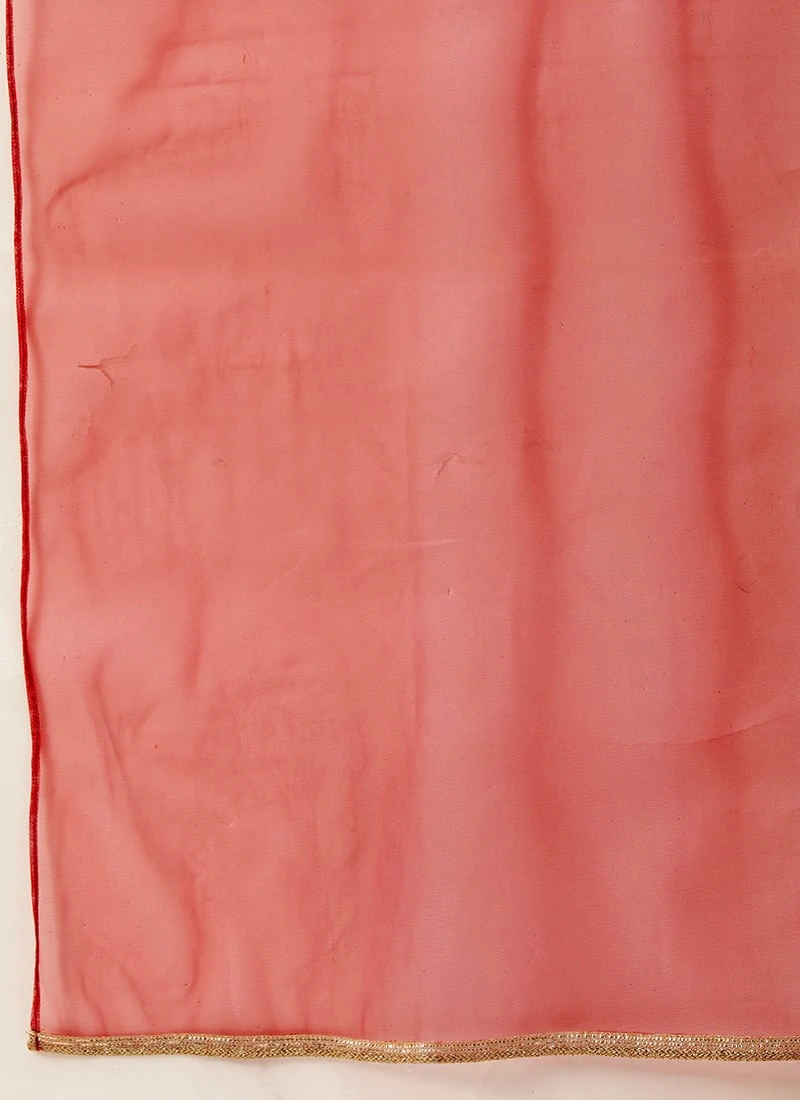 Multicolored Embroidered Georgette Anarkali Suit Festive Wear 9 Multicolored Embroidered Georgette Anarkali Suit Festive Wear - Image 7