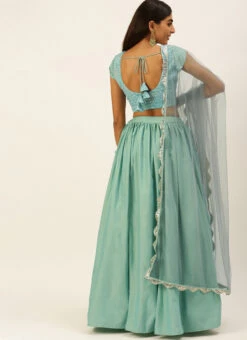 Multicolored Embroidered Lehenga Set Wedding Wear -ZariGrace Shop Multicolored Embroidered Lehenga Set GHBS02206284 b