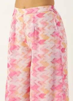 Jacket From Multicolored Georgette Co Ords Set -ZariGrace Shop Multicolored Georgette Co Ords Set IWBS02302393 rrc2