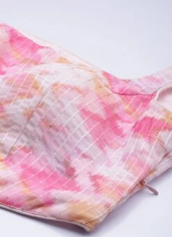 Bottom From Multicolored Georgette Co Ords Set After Six Wear -ZariGrace Shop Multicolored Georgette Co Ords Set IWBS02302393 rrc4 1