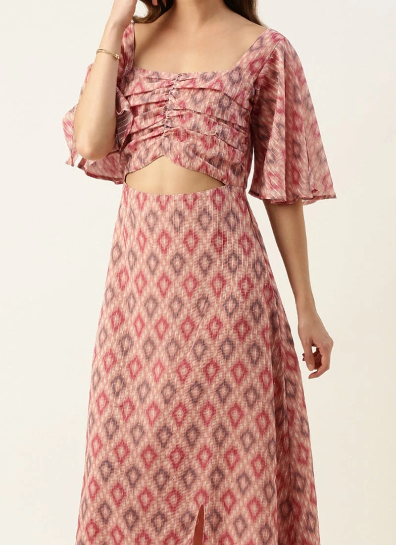 Multicolored Georgette Digital Printed Dress Festive Wear After Six Wear 3 Multicolored Georgette Digital Printed Dress Festive Wear After Six Wear