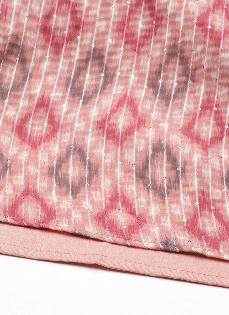 Multicolored Georgette Digital Printed Dress Festive Wear After Six Wear 9 Multicolored Georgette Digital Printed Dress Festive Wear After Six Wear - Image 7