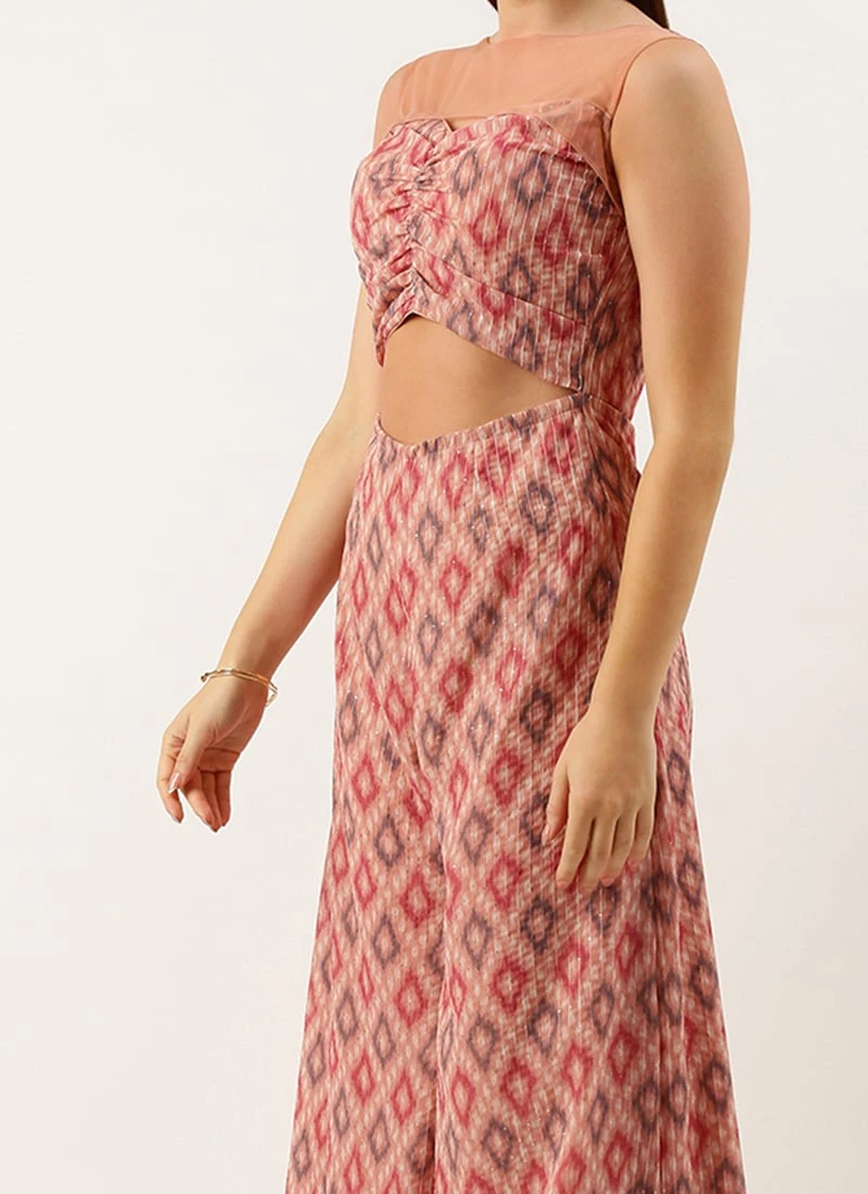 Multicolored Georgette Digital Printed Jumpsuit After Six Wear 3 Multicolored Georgette Digital Printed Jumpsuit After Six Wear