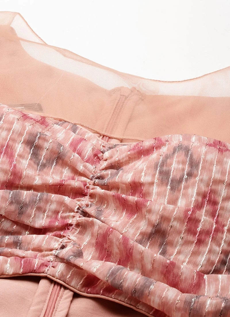 Multicolored Georgette Digital Printed Jumpsuit After Six Wear 7 Multicolored Georgette Digital Printed Jumpsuit After Six Wear - Image 5