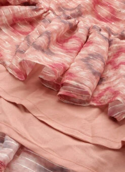 Dupatta From Multicolored Georgette Digital Printed Lehenga Set After Six Wear -ZariGrace Shop Multicolored Georgette Digital Printed Lehenga Set GHBS02211116 rrc4