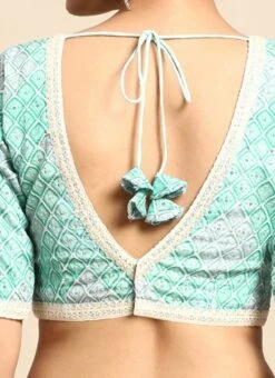 Multicolored Georgette Embroidered Blouse Festive Wear -ZariGrace Shop Multicolored Georgette Embroidered Blouse BLBS02305184 rrc2