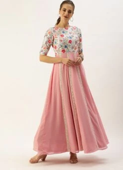 Multicolored Georgette Embroidered Kali Style Gown Festive Wear 10 Multicolored Georgette Embroidered Kali Style Gown Festive Wear -ZariGrace Shop Multicolored Georgette Embroidered Kali Style Gown IWBS02104149 u