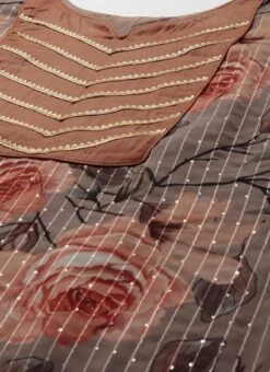 Multicolored Georgette Printed Embroidered Kurti Set Festive Wear After Six Wear -ZariGrace Shop Multicolored Georgette Printed Embroidered Kurti Set KSBS02204749 rrc1