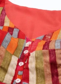 Multicolored Printed A Line Dress After Six Wear -ZariGrace Shop Multicolored Printed A Line Dress DRBS02105425 rrc1