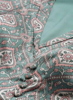 Multicolored Printed Modal Satin Pleated Dress After Six Wear -ZariGrace Shop Multicolored Printed Modal Satin Pleated Dress DRBS02212632 rrc1