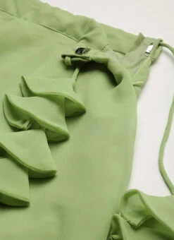 Multicolored Sequins N Green One Shoulder Lehenga Set Festive Wear -ZariGrace Shop Multicolored Sequins N Green One Shoulder Lehenga Set GHBS02205089 rrc2