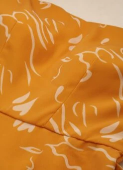 Mustard Digital Print Georgette Maxi Dress After Six Wear -ZariGrace Shop Mustard Digital Print Georgette Maxi Dress DRBS02301953 rrc1