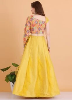 Dupatta From Mustard Yellow Embroidered Ruffles Lehenga After Six Wear 13 Dupatta From Mustard Yellow Embroidered Ruffles Lehenga After Six Wear -ZariGrace Shop Mustard Yellow Embroidered Ruffles Lehenga GHBS02304037 b