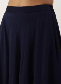 Navy Blue Embroidery Scallop Lehenga Set Festive Wear -ZariGrace Shop Navy Blue Embroidery Scallop Lehenga Set GHBS02205005 rrc2