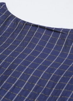 Navy Blue N Beige A Line Kurta Palazzo Set Festive Wear -ZariGrace Shop Navy Blue N Beige A Line Kurta Palazzo Set KSBS02101766 rrc1