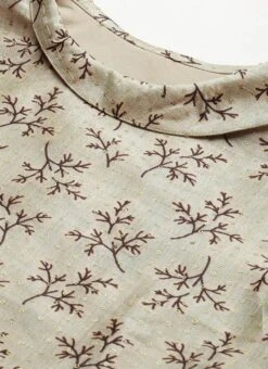 Off White Art Silk Printed Dress After Six Wear -ZariGrace Shop Off White Art Silk Printed Dress DRBS02205900 rrc1