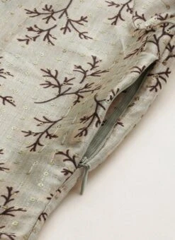 Off White Art Silk Printed Dress After Six Wear -ZariGrace Shop Off White Art Silk Printed Dress DRBS02205900 rrc3