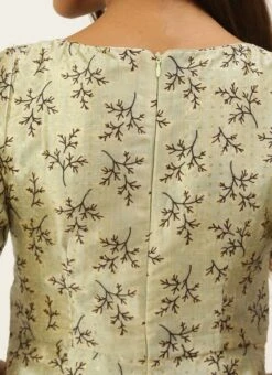 Off White Art Silk Printed Kurta Set Festive Wear -ZariGrace Shop Off White Art Silk Printed Kurta Set KSBS02205931 rrc2