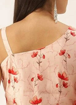 Off White Asymmetric Hem One Shoulder Dress Party Wear -ZariGrace Shop Off White Asymmetric Hem One Shoulder Dress DRBS02201206 rrc2