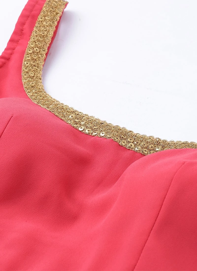 Off White Jacket Style Floor Length Gown Festive Wear 8 Off White Jacket Style Floor Length Gown Festive Wear - Image 6