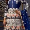Off White N Blue Net Anarkali Suit Party Wear 2 Off White N Blue Net Anarkali Suit Party Wear -ZariGrace Shop Off White N Blue Net Anarkali Suit SLSAK7756 l