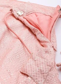 Skirt From Off White N Pink Art Silk Embroidered Lehenga After Six Wear -ZariGrace Shop Off White N Pink Art Silk Embroidered Lehenga GHBS02211156 rrc2