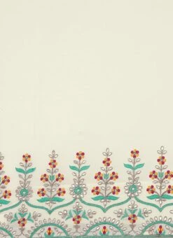 Off White N Red Embroidered Half N Half Saree Festive Wear -ZariGrace Shop Off White N Red Embroidered Half N Half Saree SABS02001319 rrc2