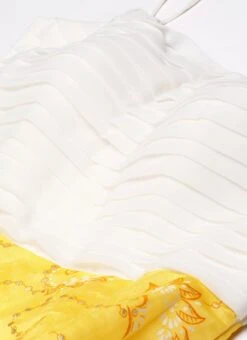 Off White N Yellow Foil Printed Gown Festive Wear -ZariGrace Shop Off White N Yellow Foil Printed Gown IWBS02209689 rrc1 1