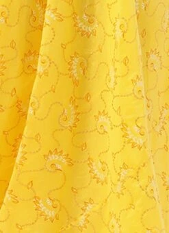 Off White N Yellow Foil Printed Gown Festive Wear -ZariGrace Shop Off White N Yellow Foil Printed Gown IWBS02209689 rrc4 1