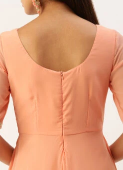 Jacket From Off White Net Embroidered Jacket Style Gown -ZariGrace Shop Off White Net Embroidered Jacket Style Gown IWBS02301759 rrc2