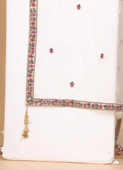 Off White Net Resham Embroidery Umbrella Lehenga Choli With Dupatta Wedding Wear -ZariGrace Shop Off White Net Resham Embroidery Umbrella Lehenga Choli With Dupatta GHMCBL216 rrc4