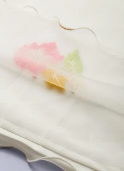 Off White Pleated Yoke Organza Dress After Six Wear -ZariGrace Shop Off White Pleated Yoke Organza Dress DRBS02110893 rrc2