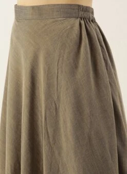 Olive Green Viscose Skirt After Six Wear -ZariGrace Shop Olive Green Viscose Skirt WBBS02306477 rrc1