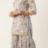 Top From Pale Blue Lily Art Silk Printed Gharara Set After Six Wear -ZariGrace Shop Pale Blue Lily Art Silk Printed Gharara Set SLBS02302281 l 1