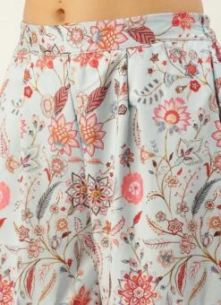 Top From Pale Blue Lily Art Silk Printed Gharara Set After Six Wear 16 Top From Pale Blue Lily Art Silk Printed Gharara Set After Six Wear -ZariGrace Shop Pale Blue Lily Art Silk Printed Gharara Set SLBS02302281 rrc3 1